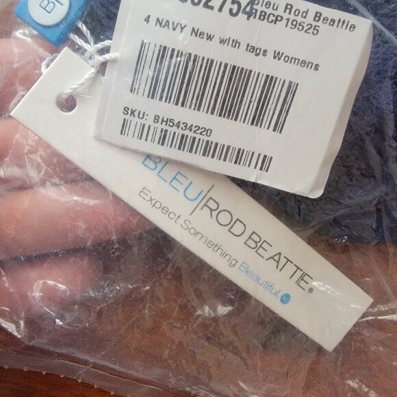 Bleu Rod Beattie Navy Blue Crochet Swim Bottom - Picture 4 of 7